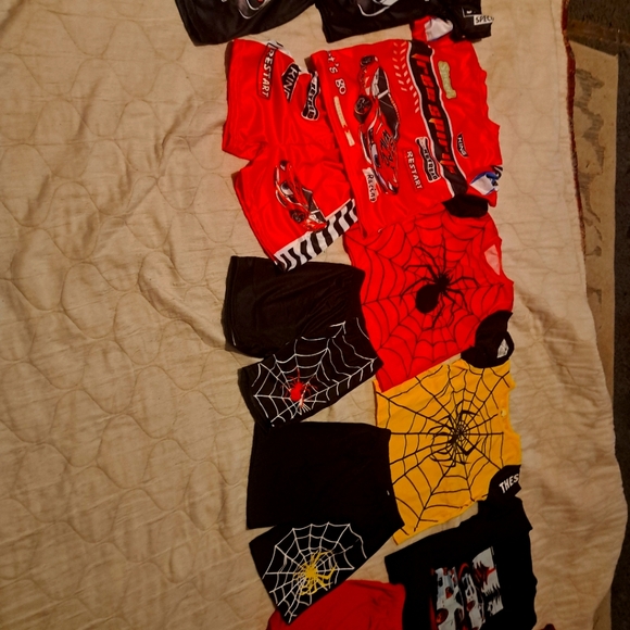 Spider and Car Themed Kids T-Shirts